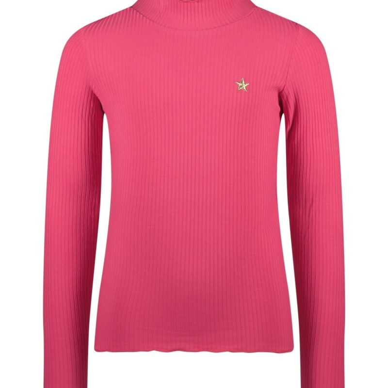 Like Flo Meisjes basic col shirt - Eef - Helder roze Like Flo Meisjes basic col shirt - Eef - Helder rozeMateriaal 96%EVI 4%EA