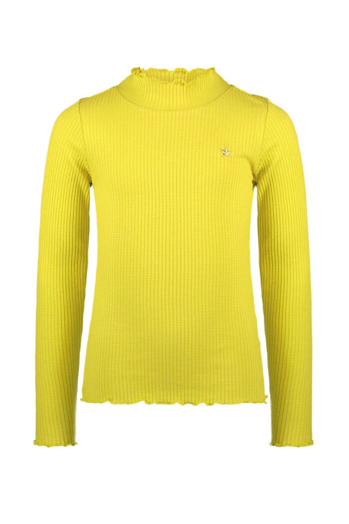 Like Flo Meisjes basic col shirt - Eef - Lemon geel Like Flo Meisjes basic col shirt - Eef - Lemon geelMateriaal 96%EVI 4%EA