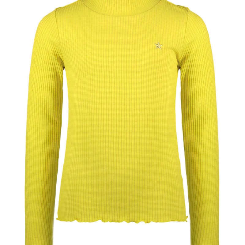Like Flo Meisjes basic col shirt - Eef - Lemon geel Like Flo Meisjes basic col shirt - Eef - Lemon geelMateriaal 96%EVI 4%EA