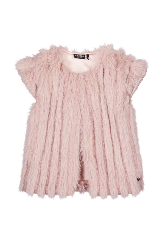 Like Flo Meisjes bodywarmer fur - Doutze - Oud roze Like Flo Meisjes bodywarmer fur - Doutze - Oud rozeMateriaal 100%PE