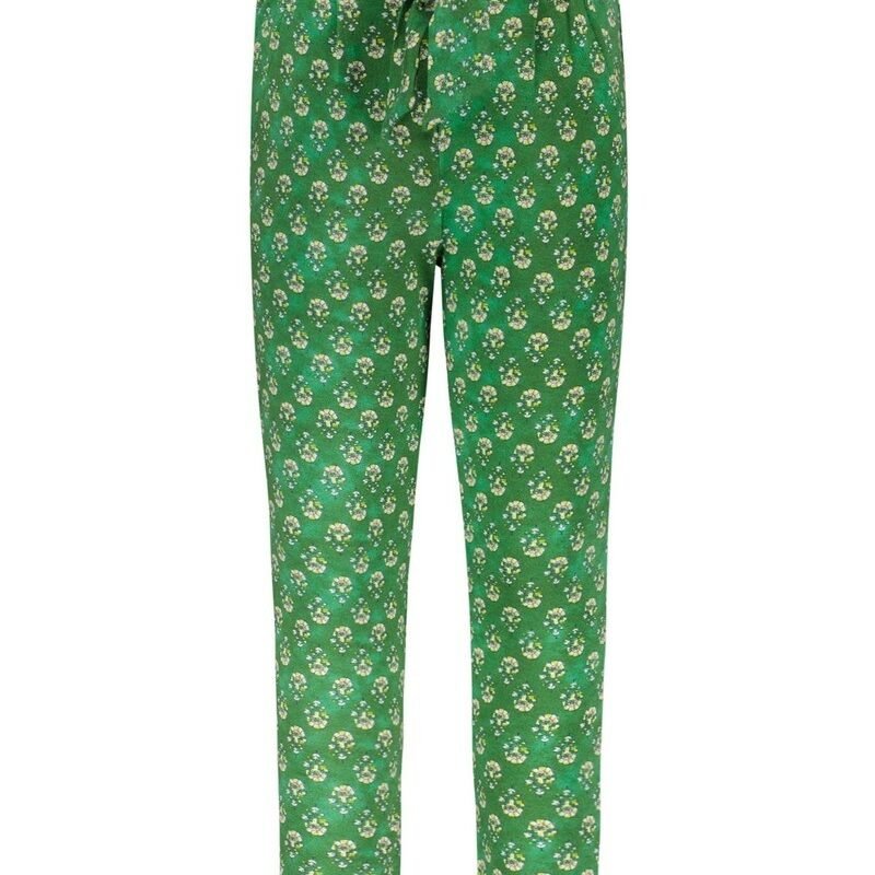 Like Flo Meisjes broek met riem - Groen bloemen Like FLO Meisjes broek met riem - Groen bloemen95% VI 5% EA