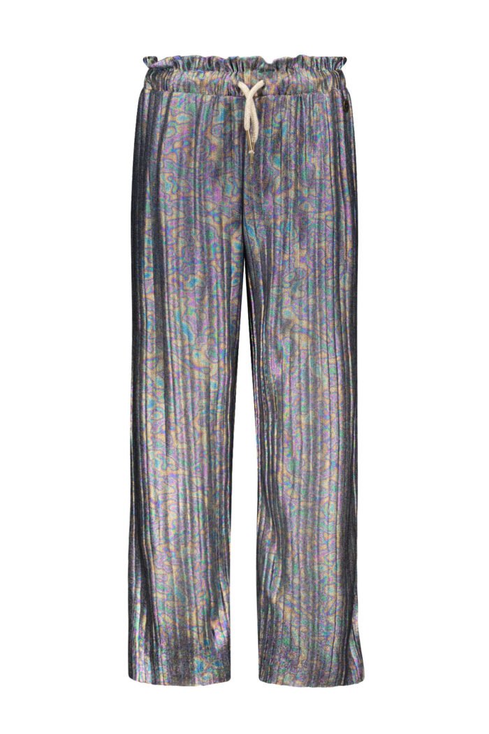 Like Flo Meisjes broek metallic plisse - Oil Like Flo Meisjes broek metallic plisse - OilMateriaal 95%PE 5%EA