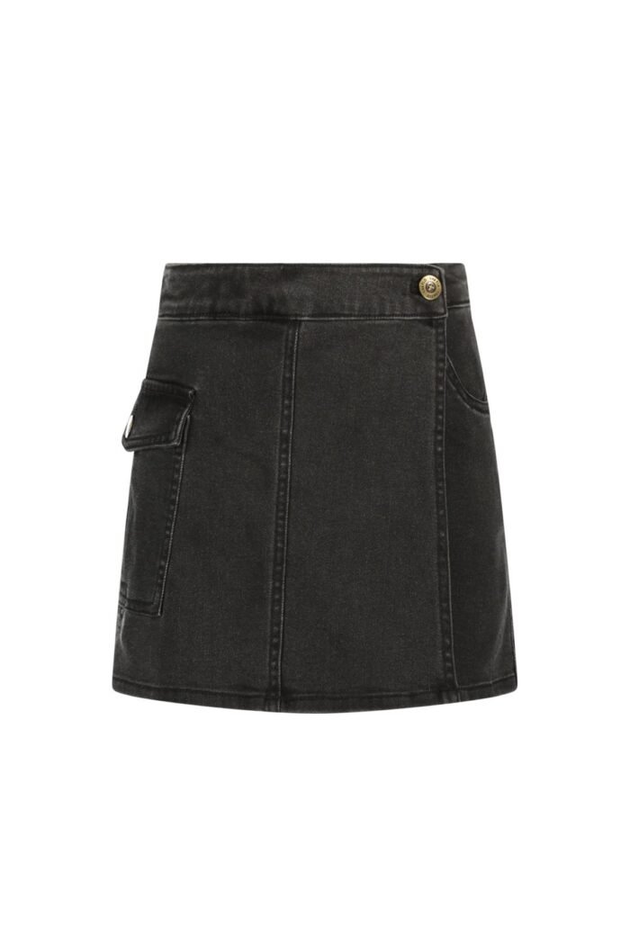 Like Flo Meisjes jeans broek / rok - Freya - Zwart Like Flo Meisjes jeans broek / rok - Freya - ZwartMateriaal 98%CO 2%EA