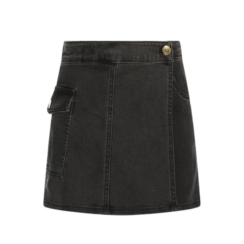 Like Flo Meisjes jeans broek / rok - Freya - Zwart Like Flo Meisjes jeans broek / rok - Freya - ZwartMateriaal 98%CO 2%EA