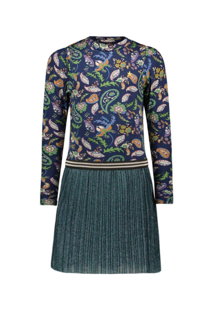 Like Flo Meisjes jurk AOP glitter - Paisley Like Flo Meisjes jurk AOP glitter - PaisleyMateriaal 100% PE