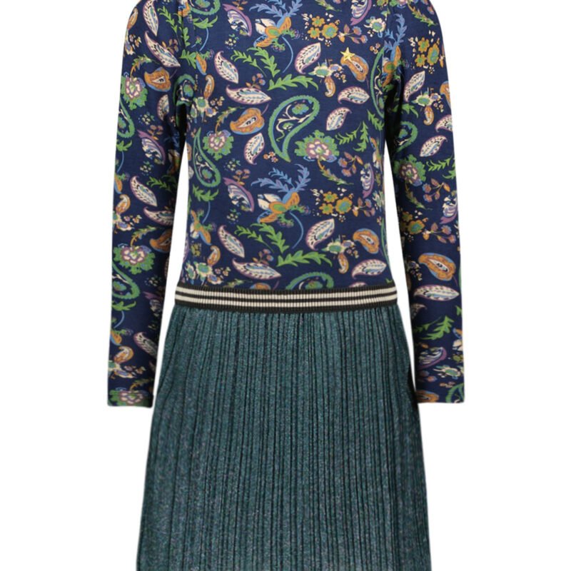 Like Flo Meisjes jurk AOP glitter - Paisley Like Flo Meisjes jurk AOP glitter - PaisleyMateriaal 100% PE