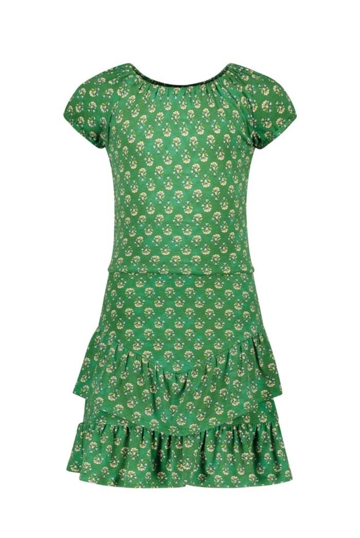 Like Flo Meisjes jurk - Groen bloemen Like FLO Meisjes jurk - Groen bloemen95% VI 5% EA