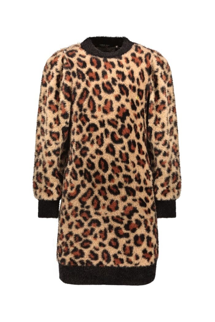 Like Flo Meisjes jurk - Mace - Animal Like Flo Meisjes jurk - Mace - AnimalMateriaal 65%PA 29%CO 6%WO