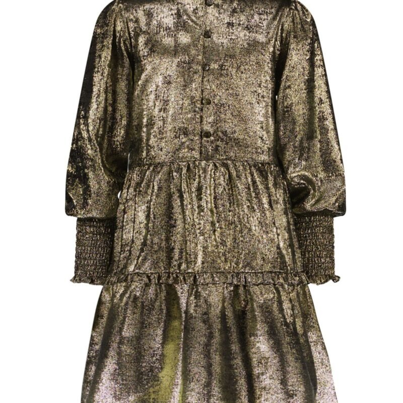 Like Flo Meisjes jurk - Mila - Goud Like Flo Meisjes jurk - Mila - GoudMateriaal