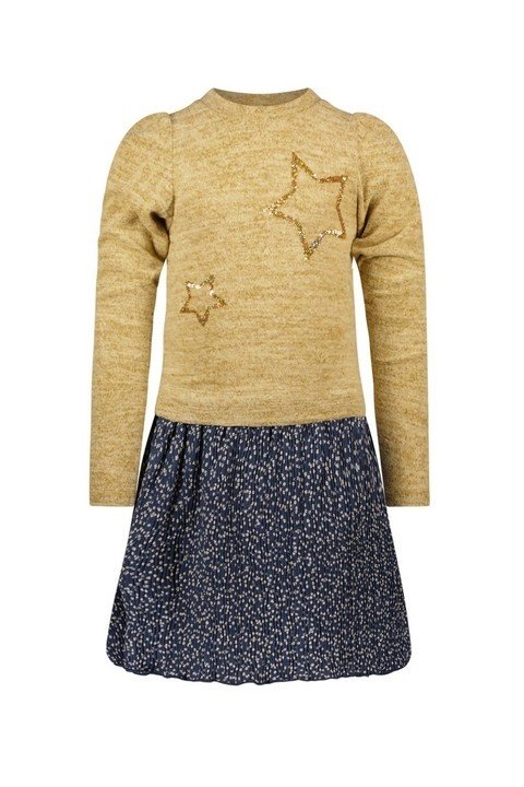 Like Flo Meisjes jurk bloemen AOP - Camel Like Flo Meisjes jurk bloemen AOP - CamelMateriaal 70%PE 25%VI 5%EA