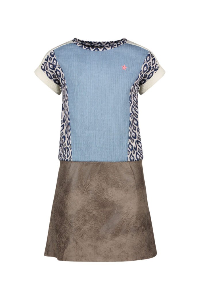 Like Flo Meisjes jurk colourblock - Panter Ikat Like Flo Meisjes jurk colourblock - Panter IkatMateriaal 95%VI 5%EA