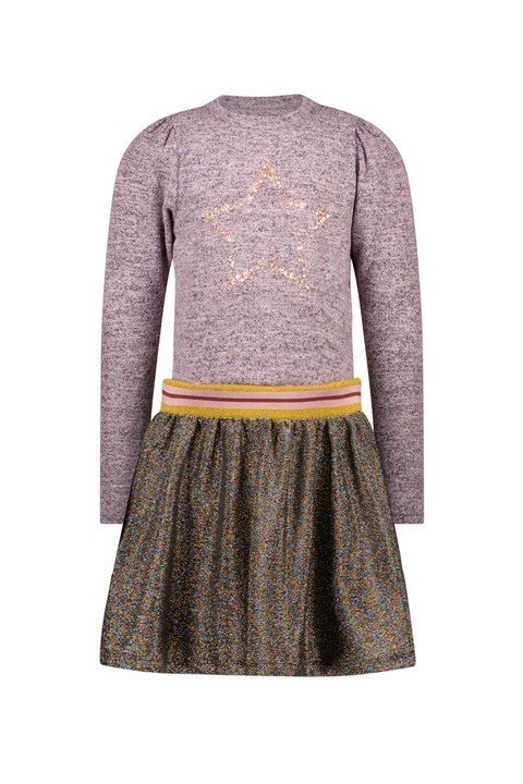 Like Flo Meisjes jurk melee glitter - Multi Like Flo Meisjes jurk melee glitter - MultiMateriaal 100% PE