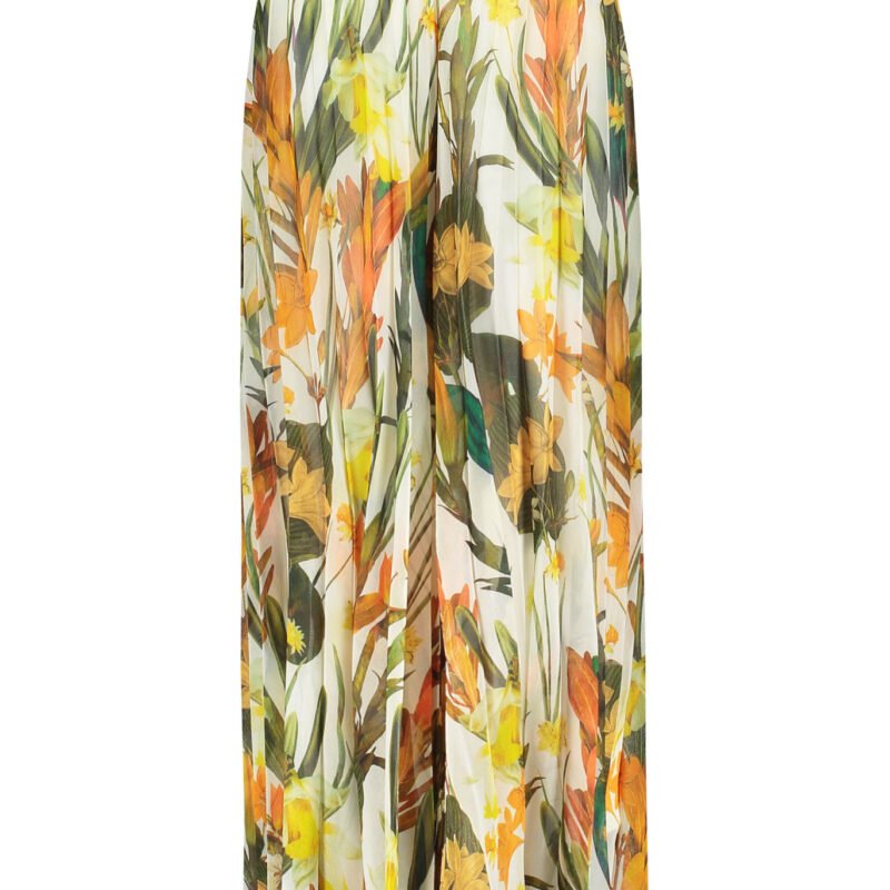 Like Flo Meisjes plisse broek AOP - Leaf Like FLO Meisjes plisse broek AOP - LeafMateriaal 100% polyester chiffon