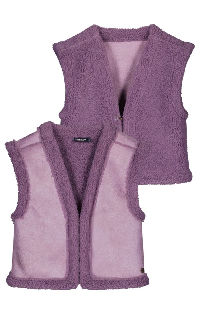 Like Flo Meisjes reversibel gilet teddy - Dewi - Lavendel Like Flo Meisjes reversibel gilet teddy - Dewi - LavendelMateriaal 100%PE