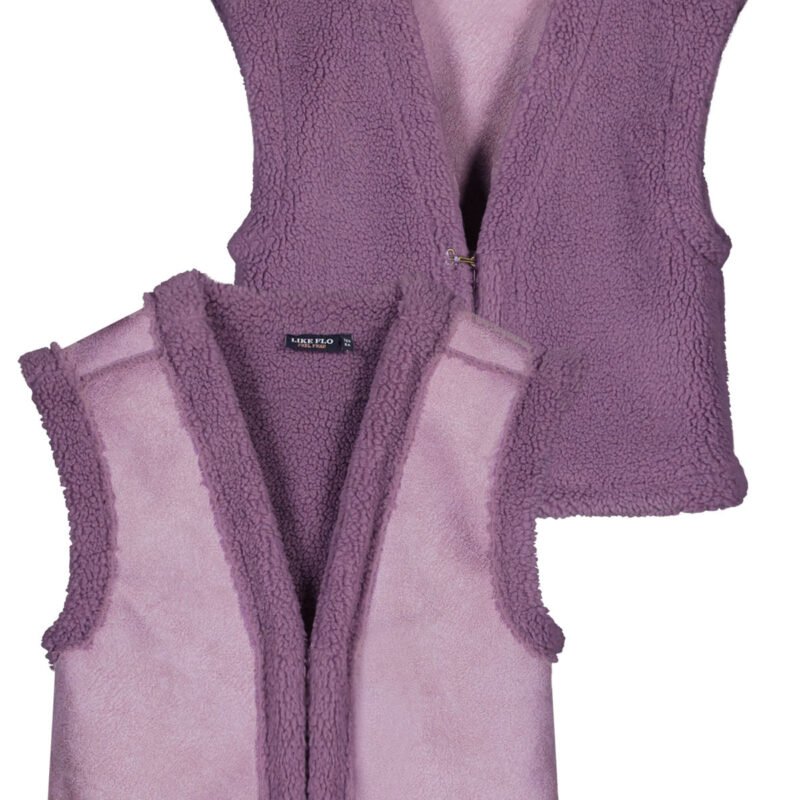 Like Flo Meisjes reversibel gilet teddy - Dewi - Lavendel Like Flo Meisjes reversibel gilet teddy - Dewi - LavendelMateriaal 100%PE