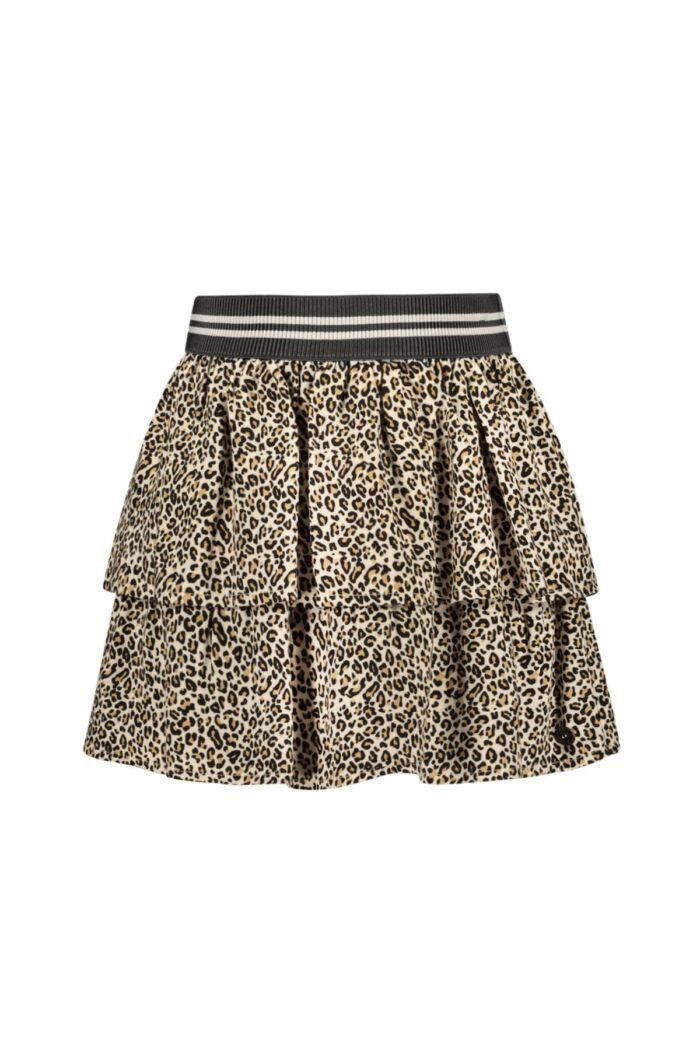 Like Flo Meisjes rok 2-laags - Hella - Luipaard AOP Like Flo Meisjes rok 2-laags - Hella - Luipaard AOPMateriaal 53%CO 47%VI