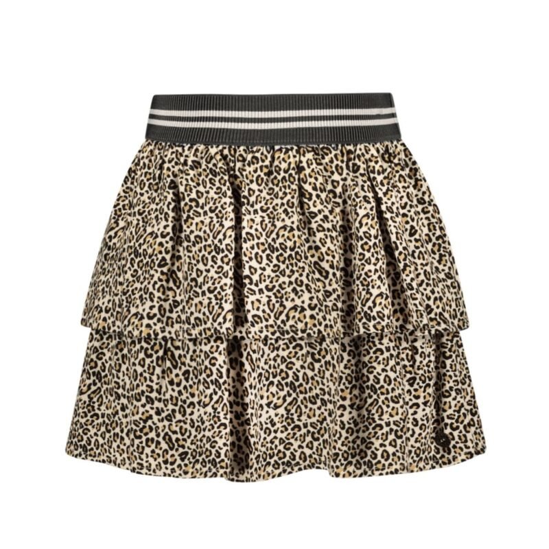 Like Flo Meisjes rok 2-laags - Hella - Luipaard AOP Like Flo Meisjes rok 2-laags - Hella - Luipaard AOPMateriaal 53%CO 47%VI