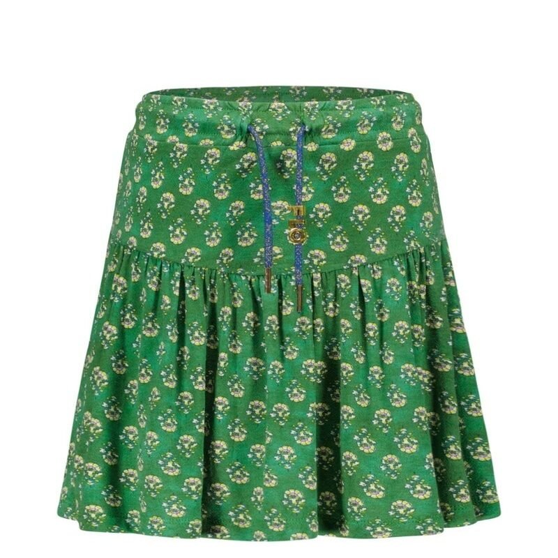 Like Flo Meisjes rok crepe - Groen bloemen Like FLO Meisjes rok crepe - Groen bloemen95% VI 5% EA