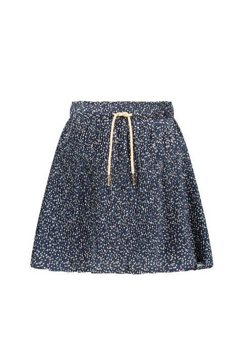 Like Flo Meisjes rok crinkel plissee bloemen AOP - Navy blauw Like Flo Meisjes rok crinkel plissee bloemen AOP - Navy blauwMateriaal 100% PE