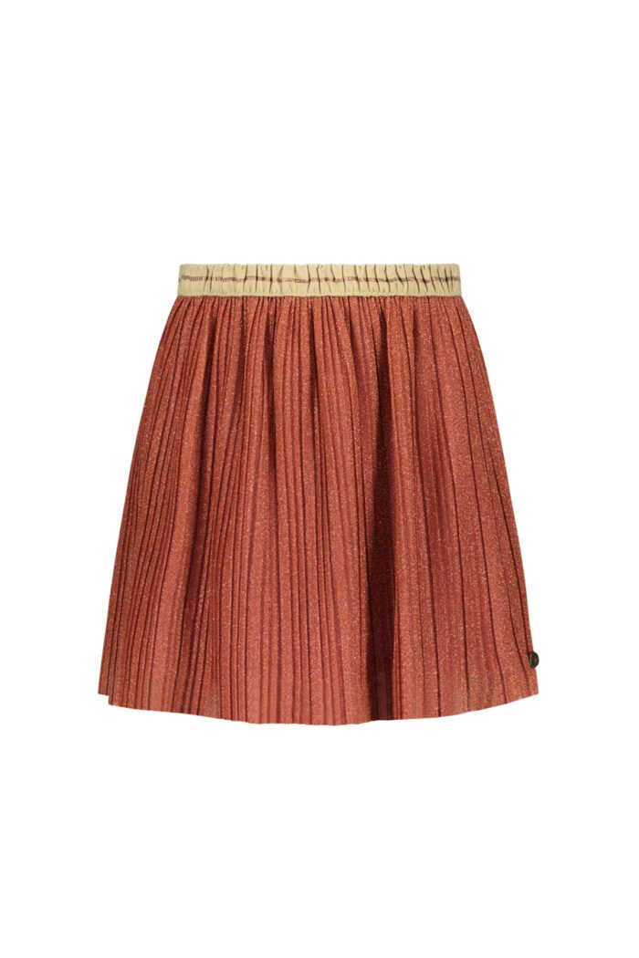 Like Flo Meisjes rok metallic plisse - Ginger Like Flo Meisjes rok metallic plisse - GingerMateriaal 95%PE 5%EA