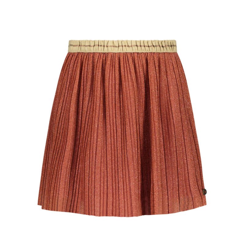 Like Flo Meisjes rok metallic plisse - Ginger Like Flo Meisjes rok metallic plisse - GingerMateriaal 95%PE 5%EA