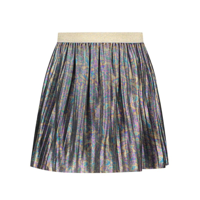 Like Flo Meisjes rok metallic plisse - Oil Like Flo Meisjes rok metallic plisse - OilMateriaal 95%PE 5%EA