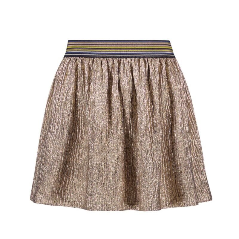 Like Flo Meisjes rok metallic print - Holly - Oud roze Like Flo Meisjes rok metallic print - Holly - Oud rozeMateriaal