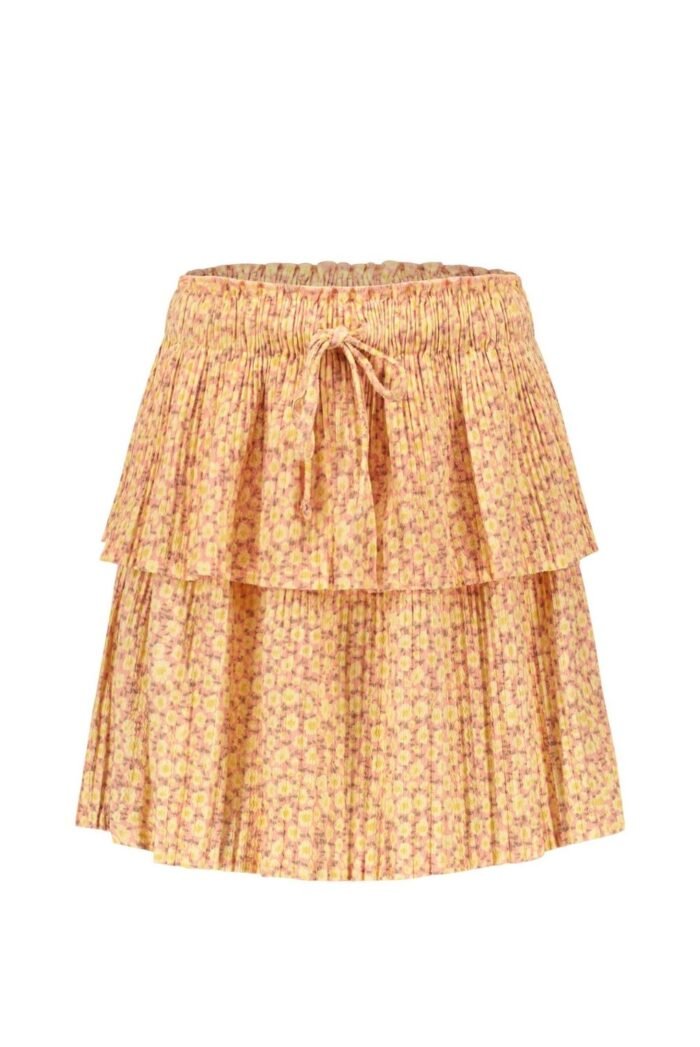 Like Flo Meisjes rok plisse 2-laags - Bloemen Like FLO Meisjes rok plisse 2-laags - Bloemen98% PE 2% EA