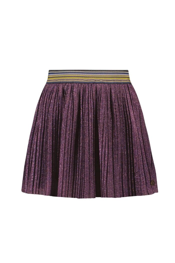 Like Flo Meisjes rok plisse glitter - Holly - Grape Like Flo Meisjes rok plisse glitter - Holly - GrapeMateriaal 100% PE