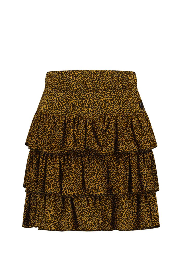 Like Flo Meisjes rok ruffel - Camel Like FLO Meisjes rok ruffel - Camel4250 60% viscose 40% polyester