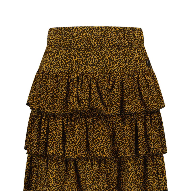 Like Flo Meisjes rok ruffel - Camel Like FLO Meisjes rok ruffel - Camel4250 60% viscose 40% polyester