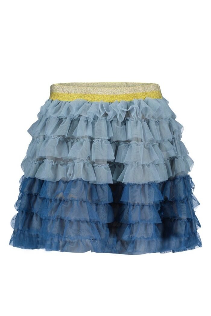 Like Flo Meisjes rok ruffel - Ice blauw Like FLO Meisjes rok ruffel - Ice blauw100% PE