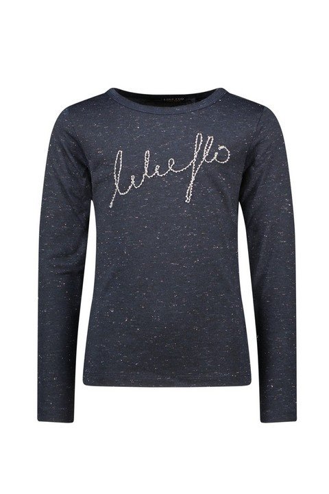 Like Flo Meisjes shirt lurex jersey - Navy blauw Like Flo Meisjes shirt lurex jersey - Navy blauwMateriaal 61% PE 30% VI 9% EA