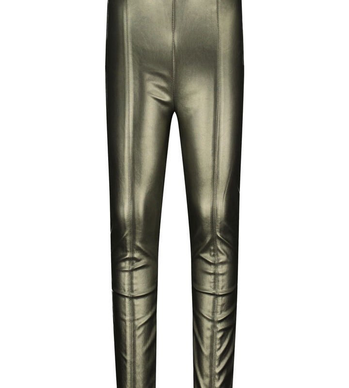 Like Flo Meisjes skinny broek nep leer - Army metallic Like Flo Meisjes skinny broek nep leer - Army metallicMateriaal 100% PU