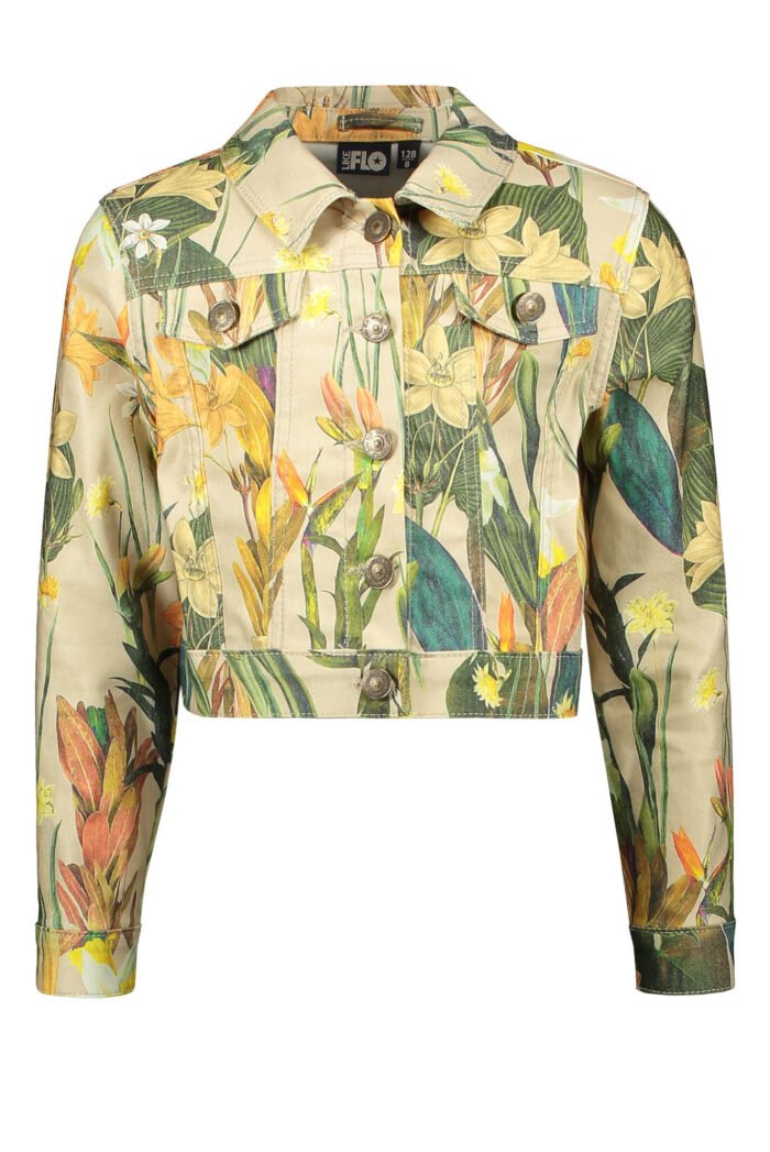 Like Flo Meisjes spijkerjas - Zand Like FLO Meisjes spijkerjas - ZandMateriaal 65% cotton 31% polyester 4% el