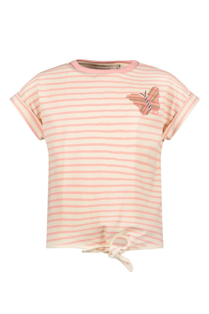 Like Flo Meisjes sweat top gestreept - Lt roze Like Flo Meisjes sweat top gestreept - Lt rozeMateriaal 85%CO 15%PE