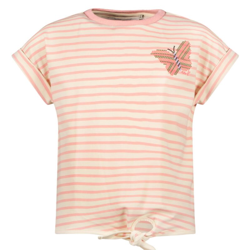 Like Flo Meisjes sweat top gestreept - Lt roze Like Flo Meisjes sweat top gestreept - Lt rozeMateriaal 85%CO 15%PE