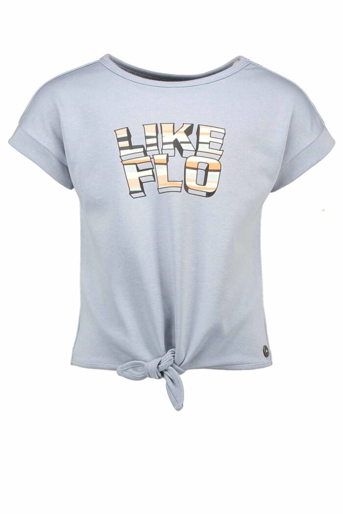 Like Flo Meisjes sweat top met knoop - Sky Like FLO Meisjes sweat top met knoop - Sky70% cotton 30% polyester