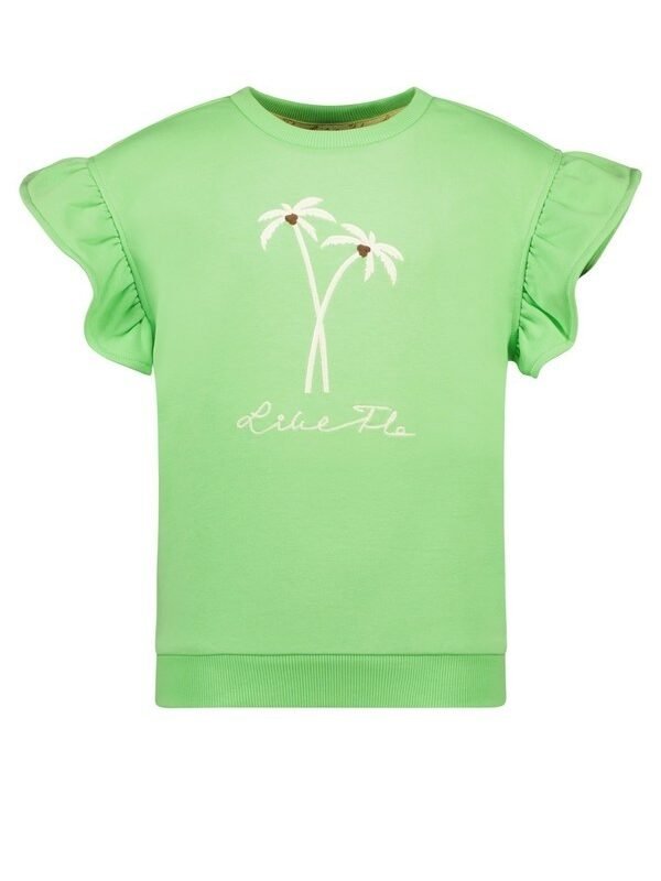 Like Flo Meisjes sweater - Groen Like FLO Meisjes sweater - Groen 100% CO
