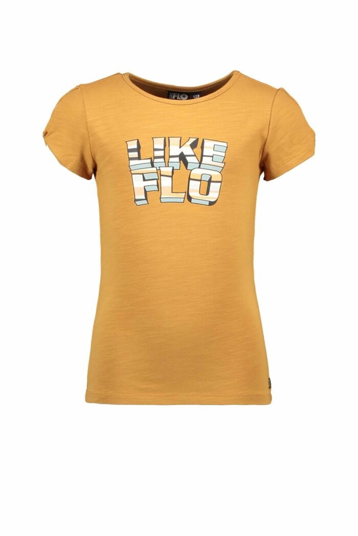 Like Flo Meisjes t-shirt open schouder - Bruin suiker Like FLO Meisjes t-shirt open schouder - Bruin suiker95% cotton 5% lycra