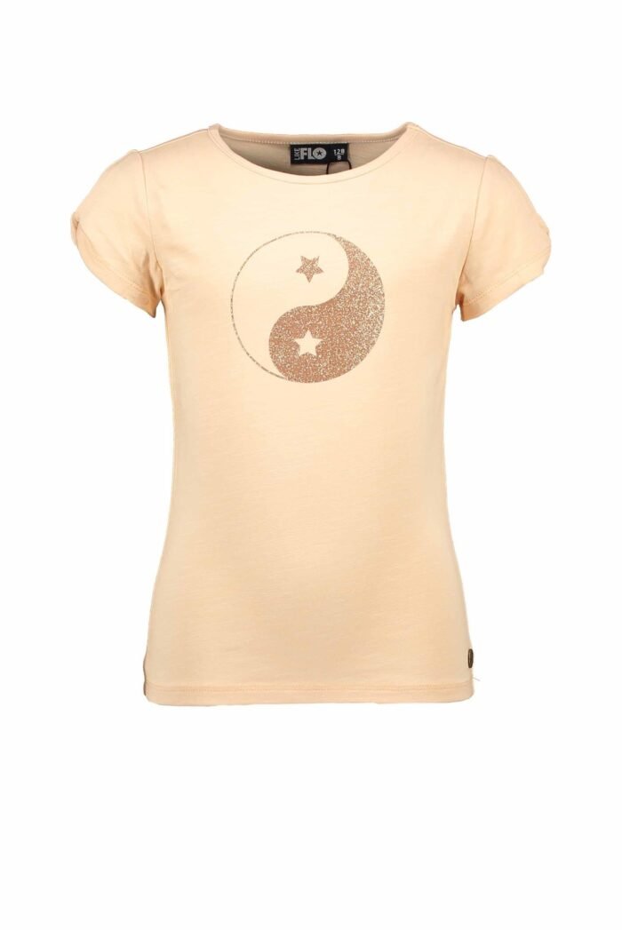 Like Flo Meisjes t-shirt open schouder - Soft peach Like FLO Meisjes t-shirt open schouder - Soft peach95% cotton 5% lycra