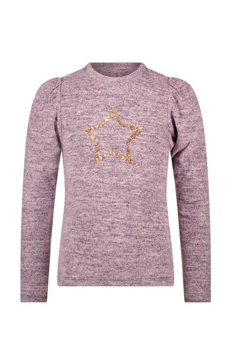Like Flo Meisjes top puffy melee - Plum Like Flo Meisjes top puffy melee - PlumMateriaal 70% PE 25% VI 5% EA