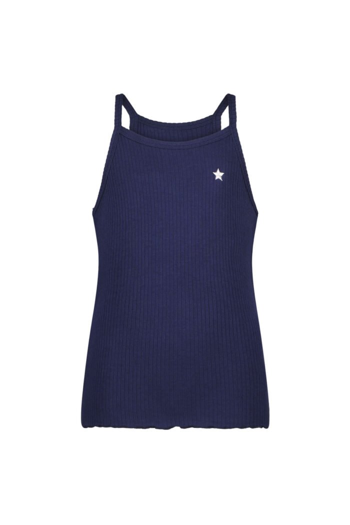 Like Flo Meisjes top rib - Navy blauw Like Flo Meisjes top rib - Navy blauwMateriaal 92%VI 8%EA