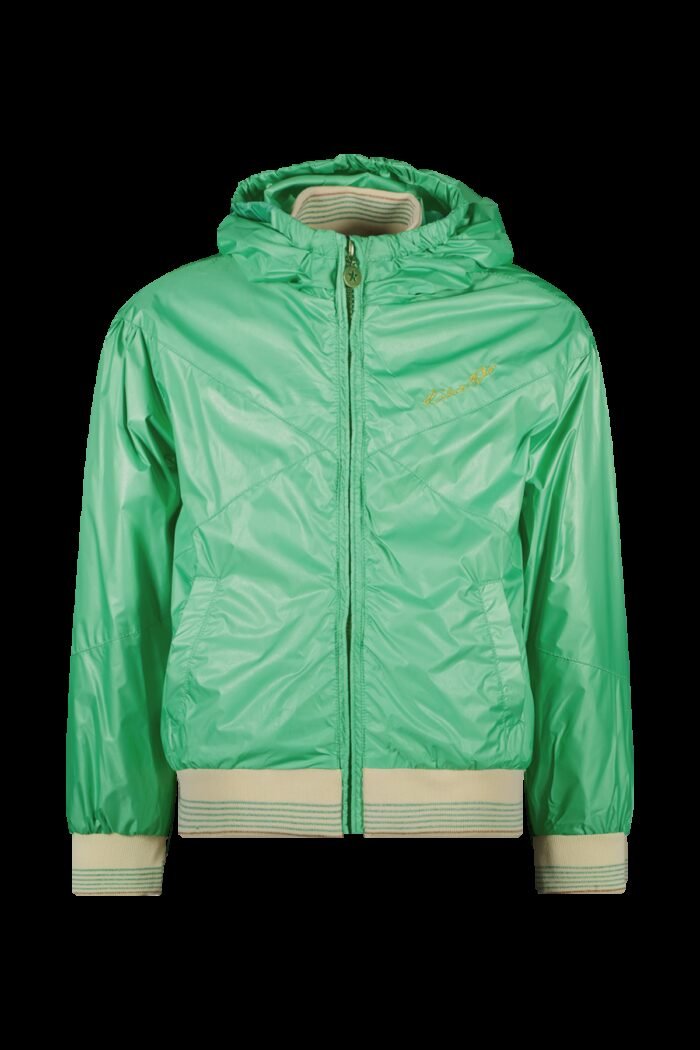 Like Flo Meisjes zomerjas met capuchon - Groen Like Flo Meisjes zomerjas met capuchon - GroenMateriaal 100%PA