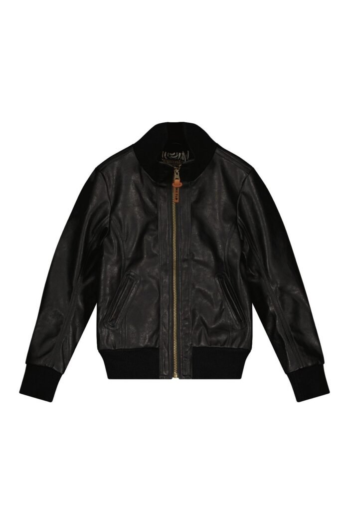 Like Flo Teens - Meisjes biker jasje PU - Alyssa - Zwart Like Flo Meisjes biker jasje PU - Alyssa - ZwartMateriaal 100%PU