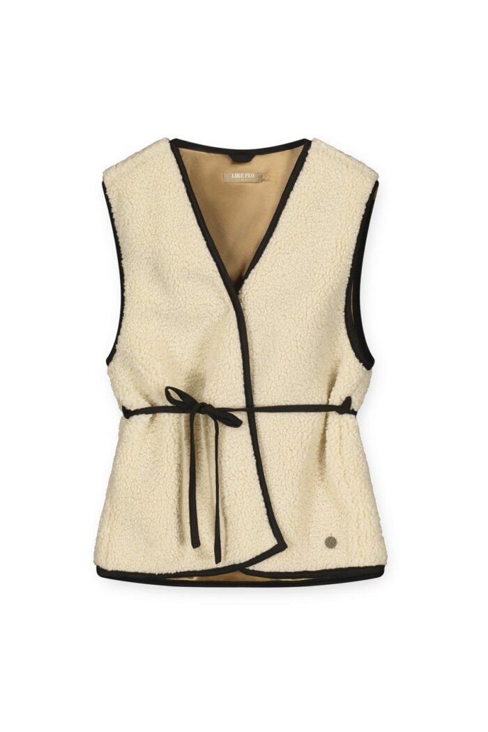 Like Flo Teens - Meisjes bodywarmer teddy met riem - Didi - Kit Like Flo Meisjes bodywarmer teddy met riem - Didi - KitMateriaal 100%PE