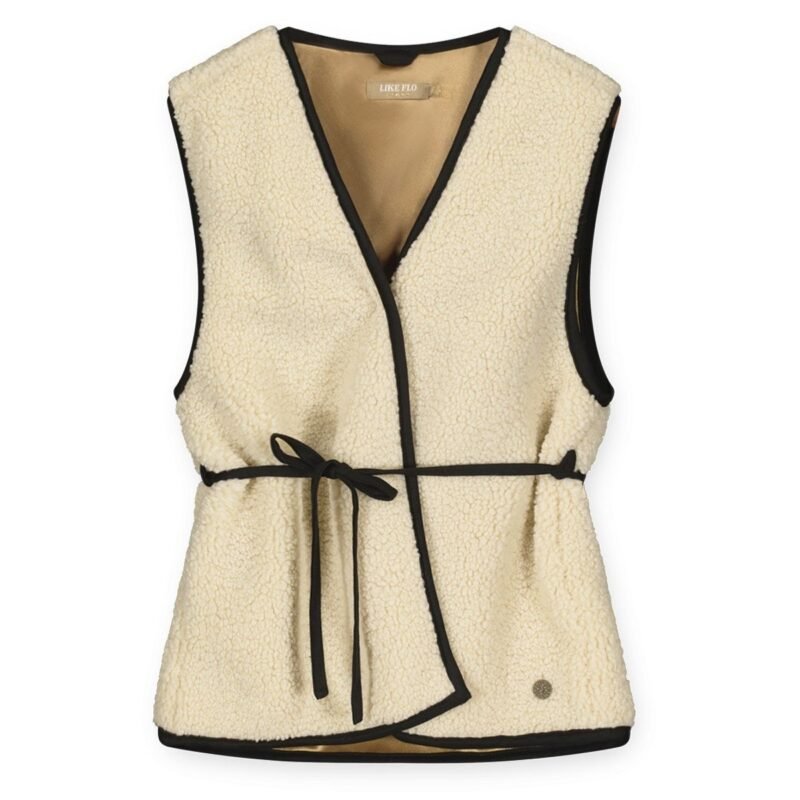 Like Flo Teens - Meisjes bodywarmer teddy met riem - Didi - Kit Like Flo Meisjes bodywarmer teddy met riem - Didi - KitMateriaal 100%PE