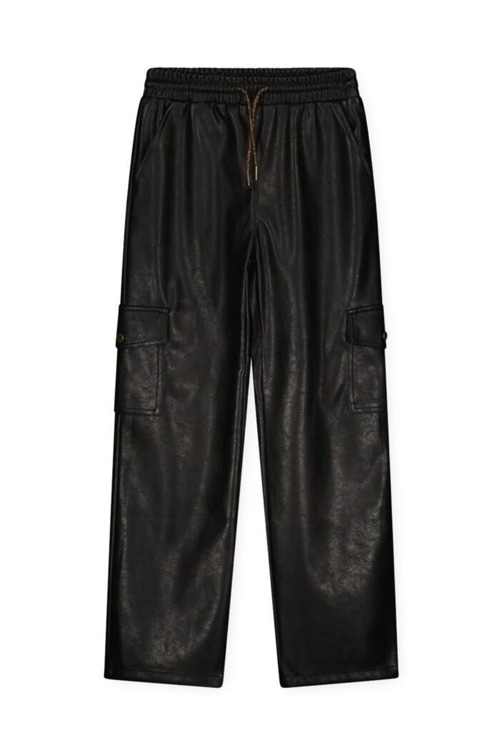 Like Flo Teens - Meisjes broek PU - Fast - Zwart Like Flo Meisjes broek PU - Fast - ZwartMateriaal 100%PU
