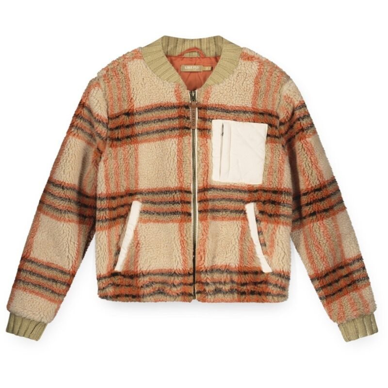Like Flo Teens - Meisjes jasje teddy - Amber - Warm orange Like Flo Meisjes jasje teddy - Amber - Warm orangeMateriaal 100%PE