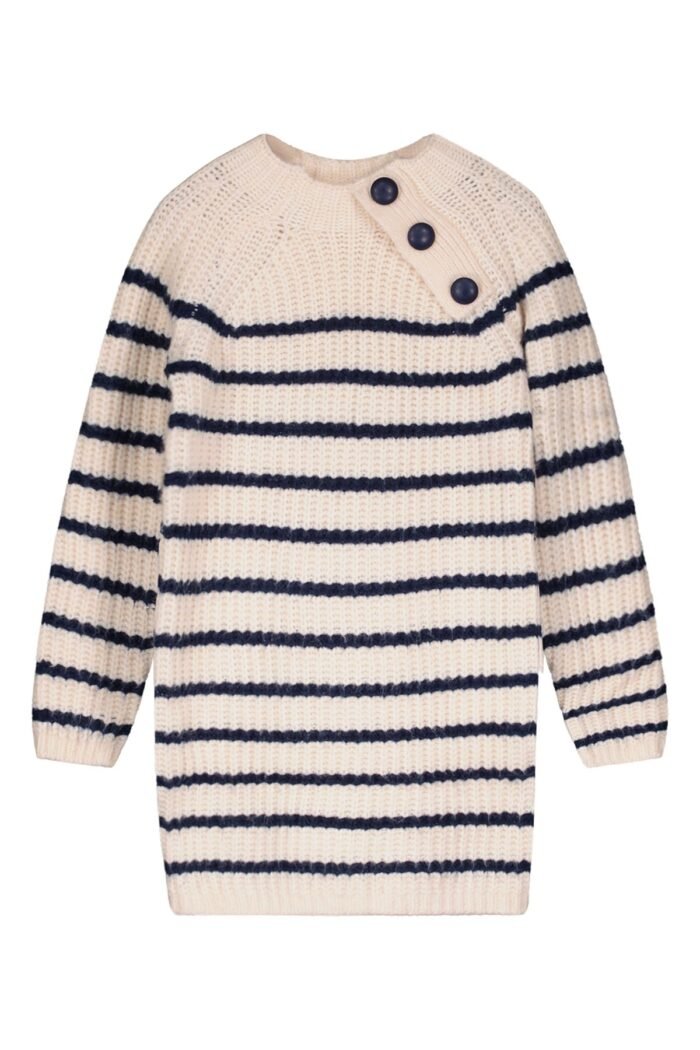 Like Flo Teens - Meisjes jurk gebreid - Maise - Kit Like Flo Meisjes jurk gebreid - Maise - KitMateriaal 50%RPE 45%PE 5%WO